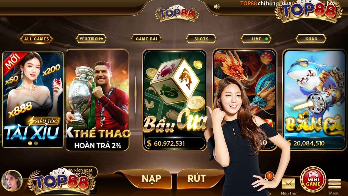 Giới thiệu sảnh game bầu cua Top88