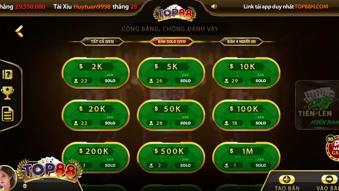 Hướng dẫn luật chơi, cách chơi bài tiến lên miền Nam