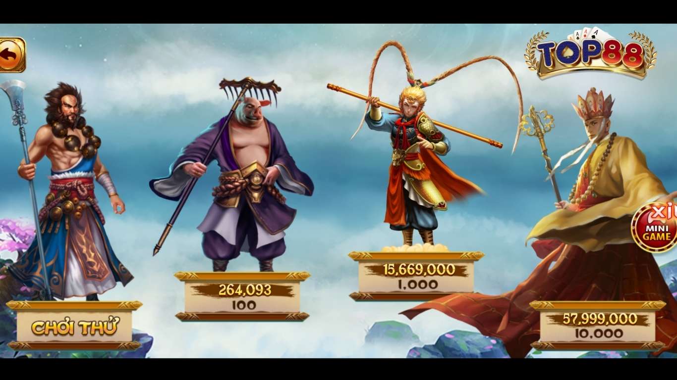 Luật chơi nổ hũ Tây Du Ký Top88
