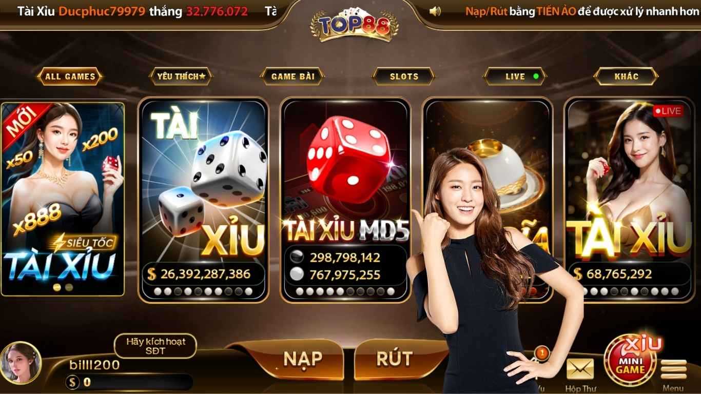 Giới thiệu về tựa game tài xỉu MD5 Top88